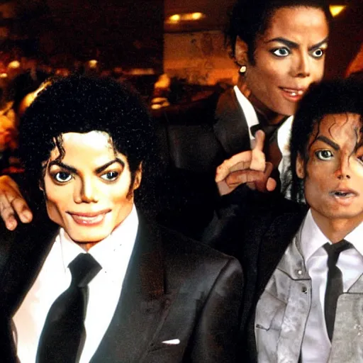 Prompt: michael jackson with 2 heads