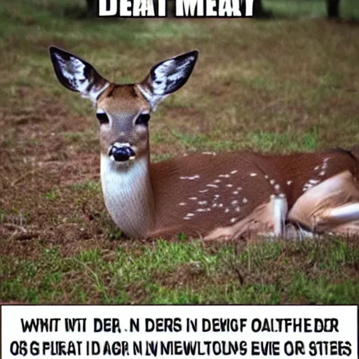 Image similar to deer in a hospital bed meme