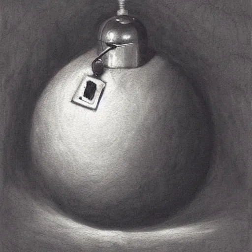 Prompt: large layerd antarctica bulb bell, by kati horna and esao andrews, chiaroscuro, charcoal drawing