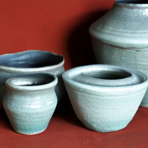 Image similar to raku pottery of a cup that looks like a bowl, ultra high quality model