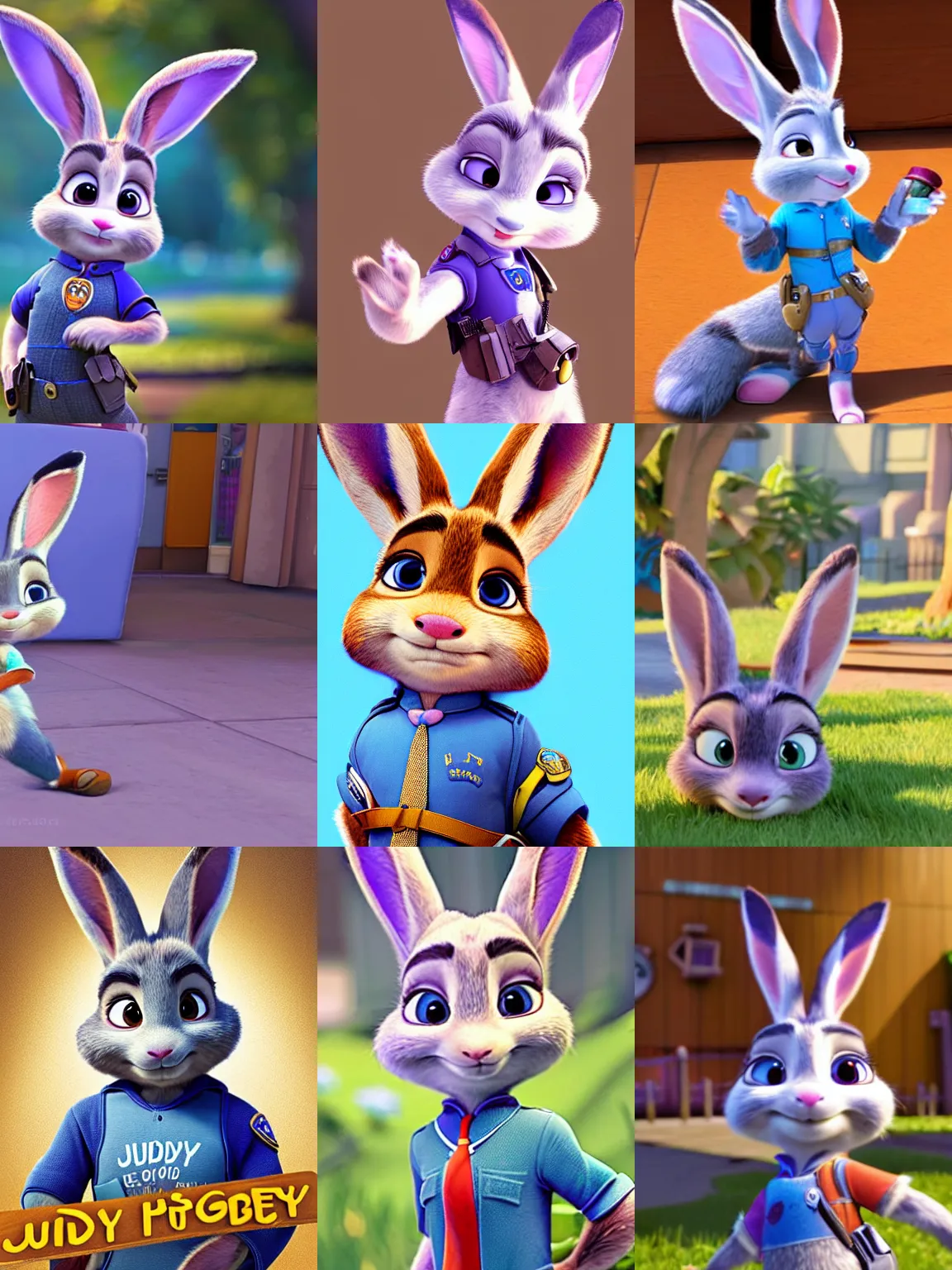 Prompt: judy hopps from zootopia
