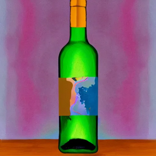 Prompt: prismatic wine