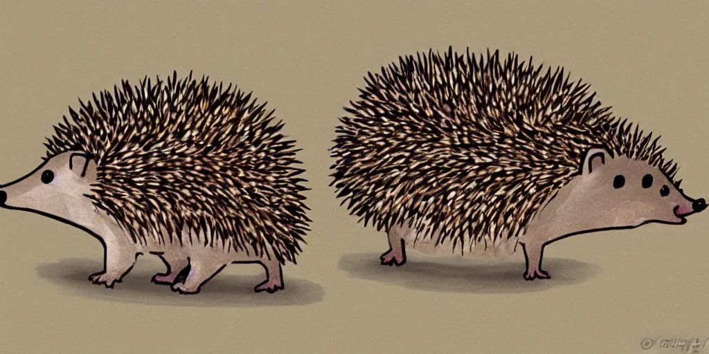 Image similar to a hedgehog in the style of steph kellet