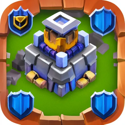 Prompt: clash royale with firearms and tanks