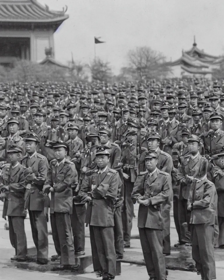 Image similar to chinese soldiers in washington dc