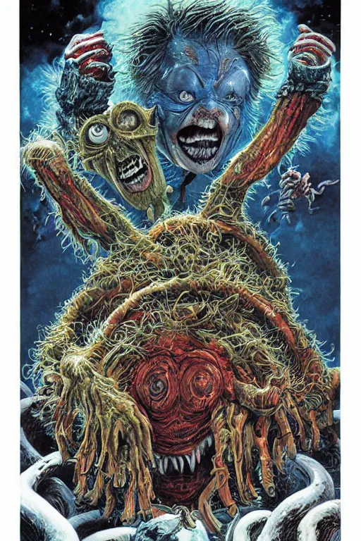 Prompt: a hyper detailed photorealistic painted movie poster for The Thing 2 1982 by John Totleben