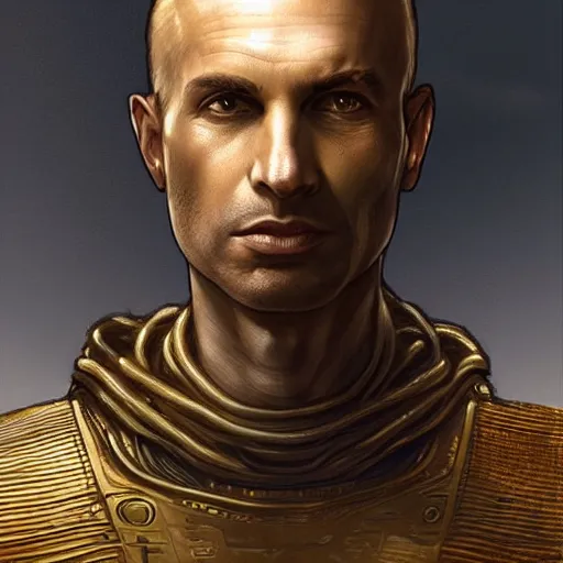 Image similar to israeli prime minister naftali bennett as dune character, portrait, intricate, elegant, highly detailed, digital painting, artstation, concept art, wallpaper, smooth, sharp focus, illustration, art by h. r. giger and artgerm and greg rutkowski and alphonse mucha