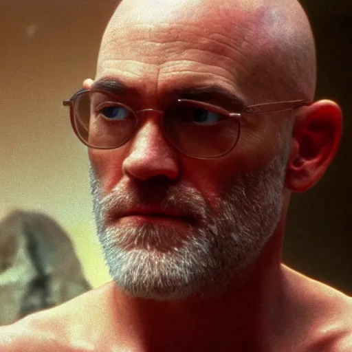 Image similar to michael stipe as captain benjamin in apocalypse now, 8k resolution, full HD, cinematic lighting, award winning, anatomically correct