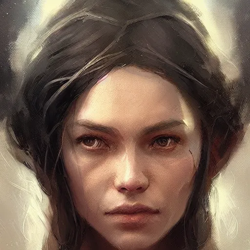 Image similar to portrait of an woman by Greg Rutkowski, Jade Skywalker, daughter of Ben Skywalker, Star Wars Expanded Universe, highly detailed portrait, digital painting, artstation, concept art, smooth, sharp foccus ilustration, Artstation HQ