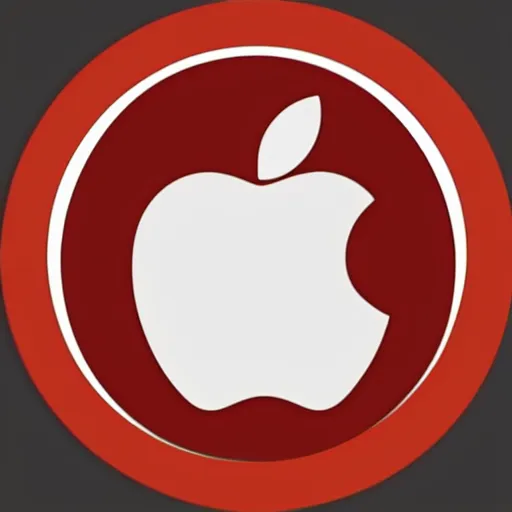 Prompt: an apple icon