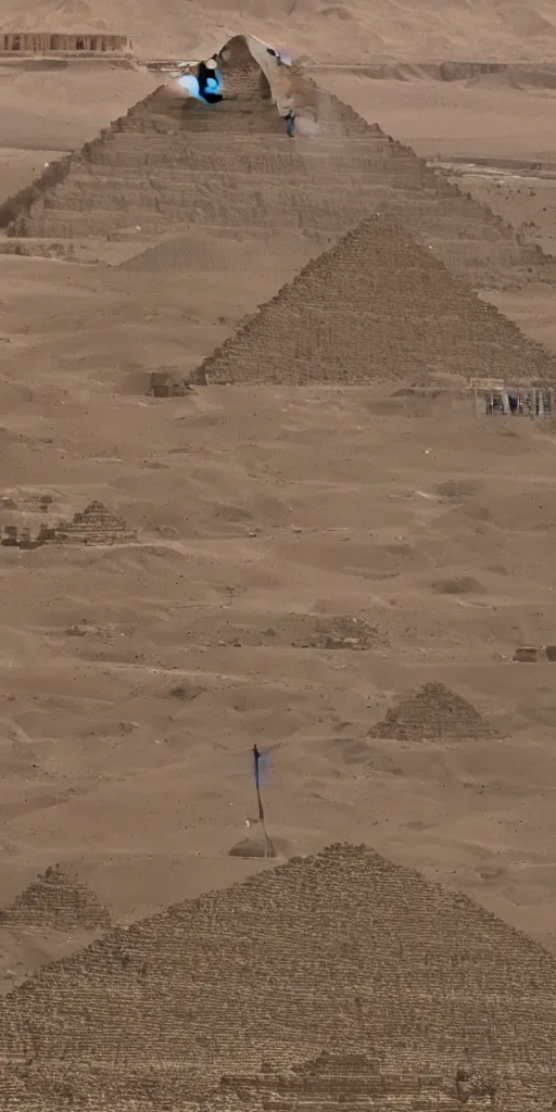 Image similar to Pyramids of egypt, Beeple