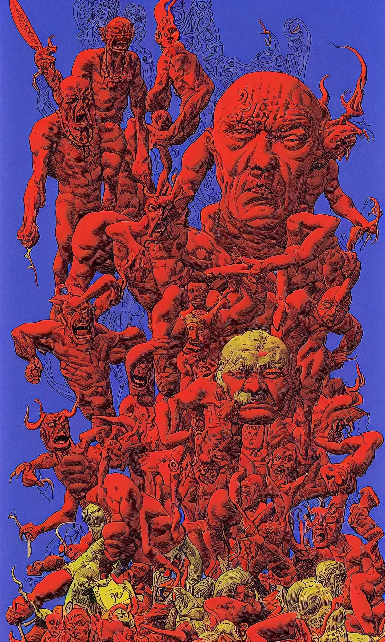 Image similar to the demonology of modern politics, by jean giraud