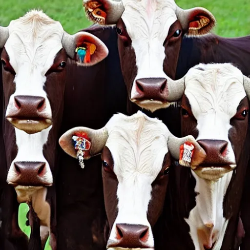 Image similar to 4 headed cow is your spirit animal