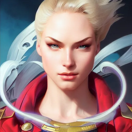 Prompt: ultra realistic illustration, cammy white as m bison anime, intricate, elegant, highly detailed, digital painting, artstation, concept art, smooth, sharp focus, illustration, art by artgerm and greg rutkowski and alphonse mucha and wlop