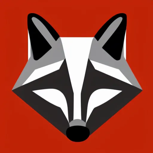 Prompt: an abstract, simplified icon depicting a fox's head, eyes open, white background, elegant, award-winning, clever, render, blender, 3d, high quality, app, ios