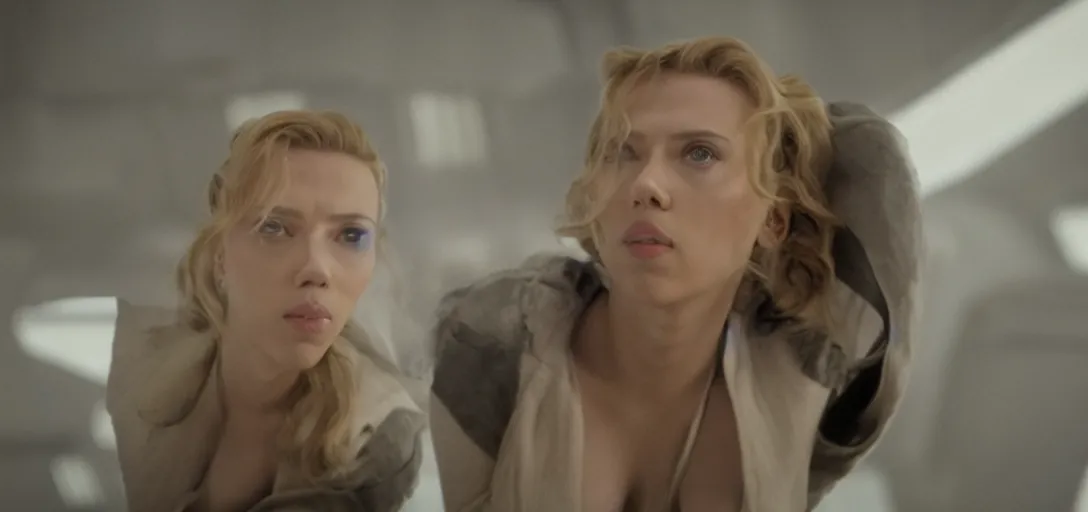 Image similar to still of scarlett johansson in star wars