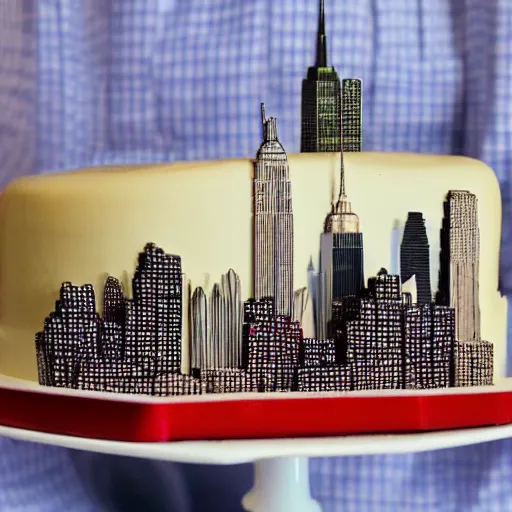 Image similar to An edible New York City skyline