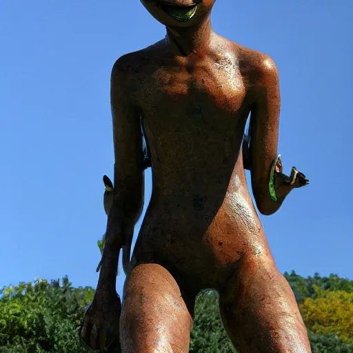 Image similar to photo of a weird statue by Izumi Kato