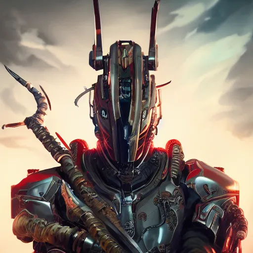 Image similar to ultra realistic illustration of cyborg samurai, intricate, warframe, highly detailed, digital painting, artstation, concept art, smooth, sharp focus, illustration, cinematic 8 k hd movie shot, art by akihiko yoshida and tim mcburnie and anato finnstark