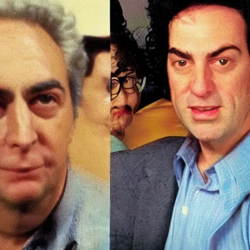 Image similar to person who looks like a mix between jerry, kramer, elaine, and george