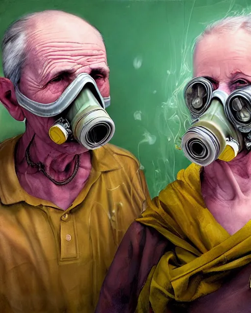 breaking bad gas mask drawing