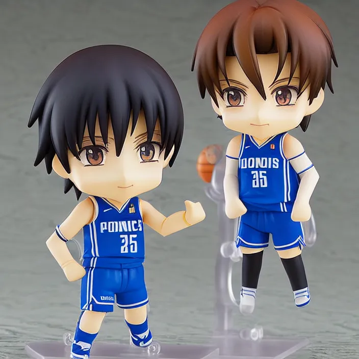 Prompt: an anime nendoroid of luka doncic, figurine, detailed product photo