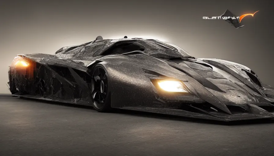 Image similar to rollcage batmobile, realistic, volumetric light, hyperdetailed, artstation, cgsociety, 8 k