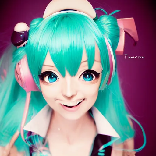 Prompt: Hatsune Miku by Babs Tarr