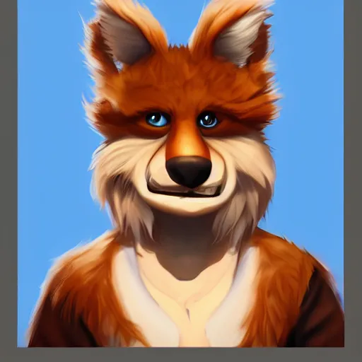 Image similar to anthropomorphic furry, ArtStation