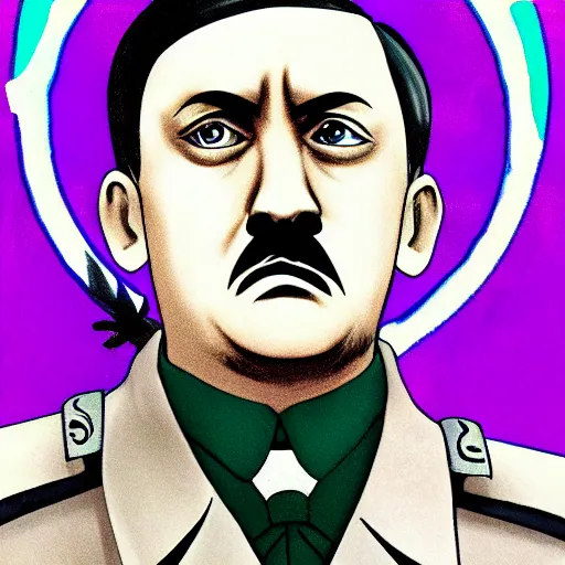 Image similar to hitler, anime art style