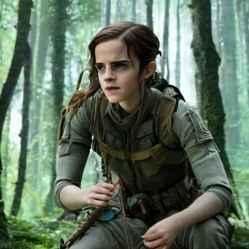 Image similar to Still of Emma Watson in Avatar movie, blue