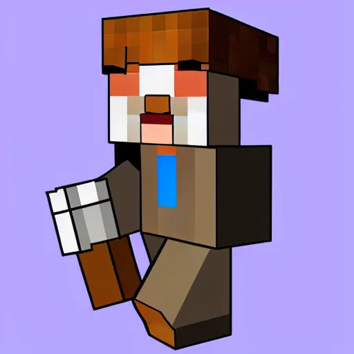 Prompt: Leonardo DaVinci as a Minecraft Character