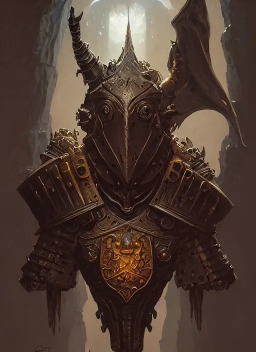 Prompt: a detailed bust knight in rock, demonic, demon, symmetry, symmetrical, by greg rutkowski and justin gerard, digital art, monstrous, art nouveau, baroque style, realistic painting, very detailed, fantasy, dnd, character design, top down lighting, trending on artstation