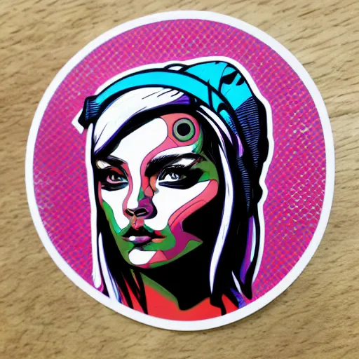 Image similar to Tristan Eaton, Lofi Sticker