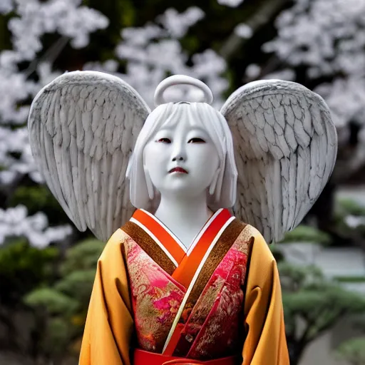 Prompt: a beautiful japanese angel, photography, movie still 8 k