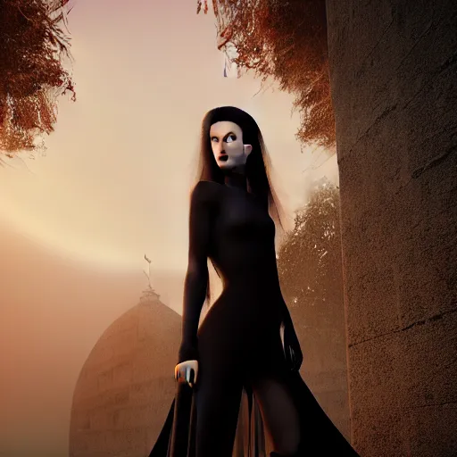 Prompt: photographic portrait of a stunningly beautiful futuristic gothic in soft dreamy light at sunset, contemporary fashion shoot, by edward robert hughes, annie leibovitz and steve mccurry, david lazar, jimmy nelsson, breathtaking, 8 k resolution, extremely detailed, beautiful, establishing shot, artistic, hyperrealistic, beautiful face, octane render