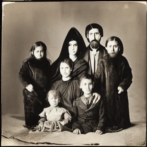 Prompt: family of rasputin photograph by trish mayo. brooklyn museum, new york, holle bildarchiv, baden - baden, albright - knox art gallery, buffalo, gift of seymour h. knox, dick s. ramsay fund