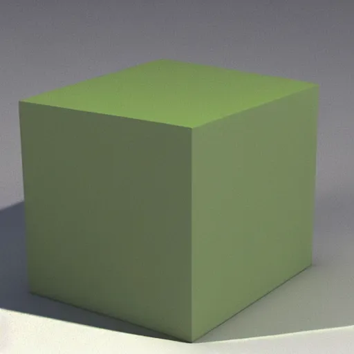 Prompt: a 3d render of a cube