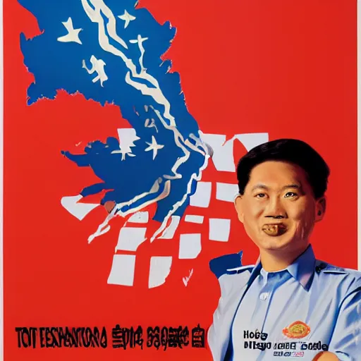 Image similar to a 1 9 9 0 s poster for a singaporean campaign