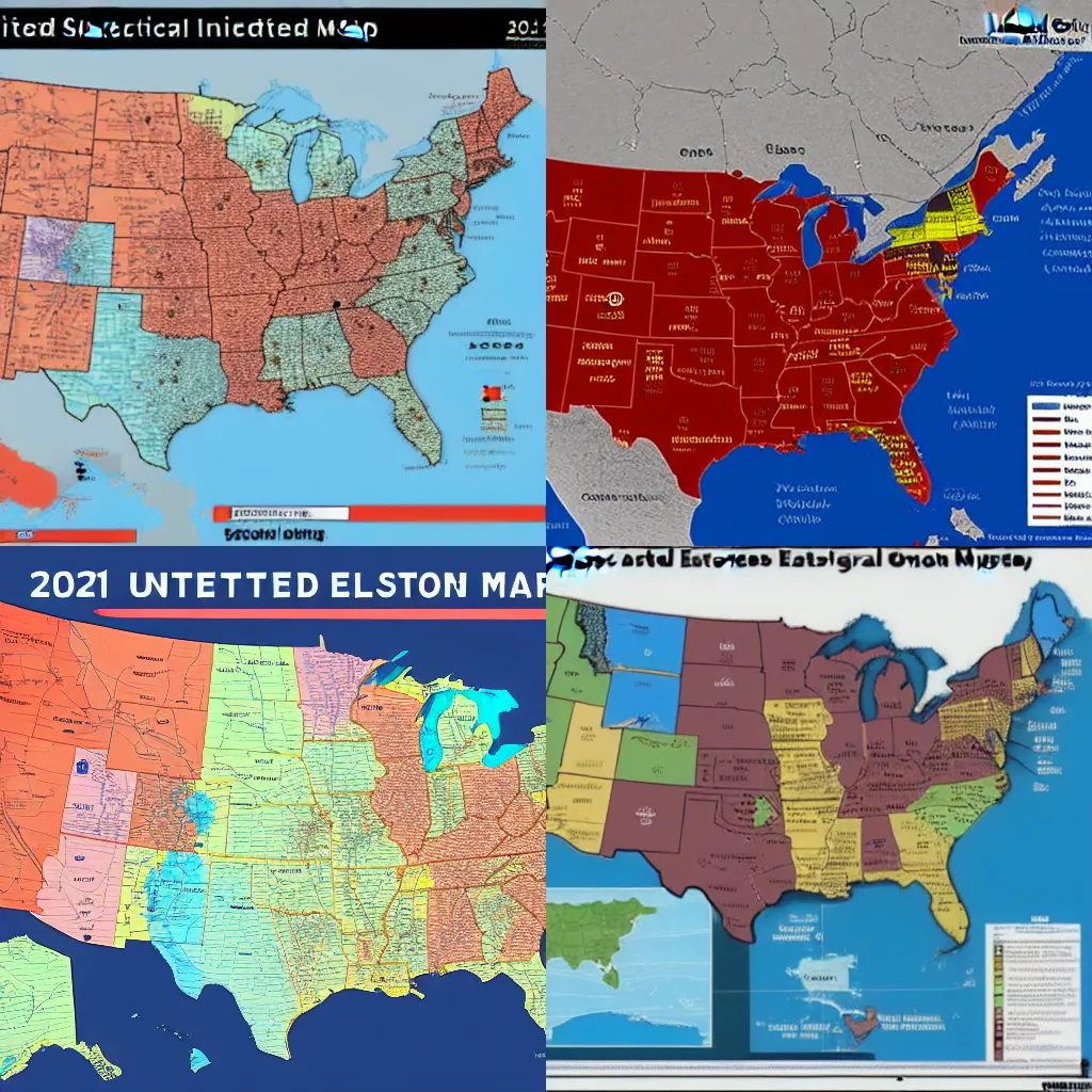 2024 United States election map Stable Diffusion OpenArt