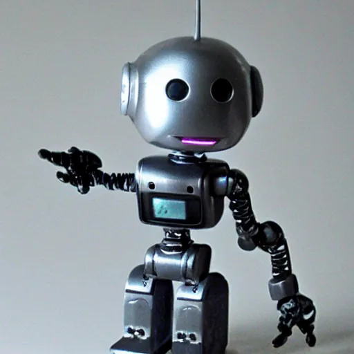 Prompt: friendly robot, fantasy, 5 5 mm