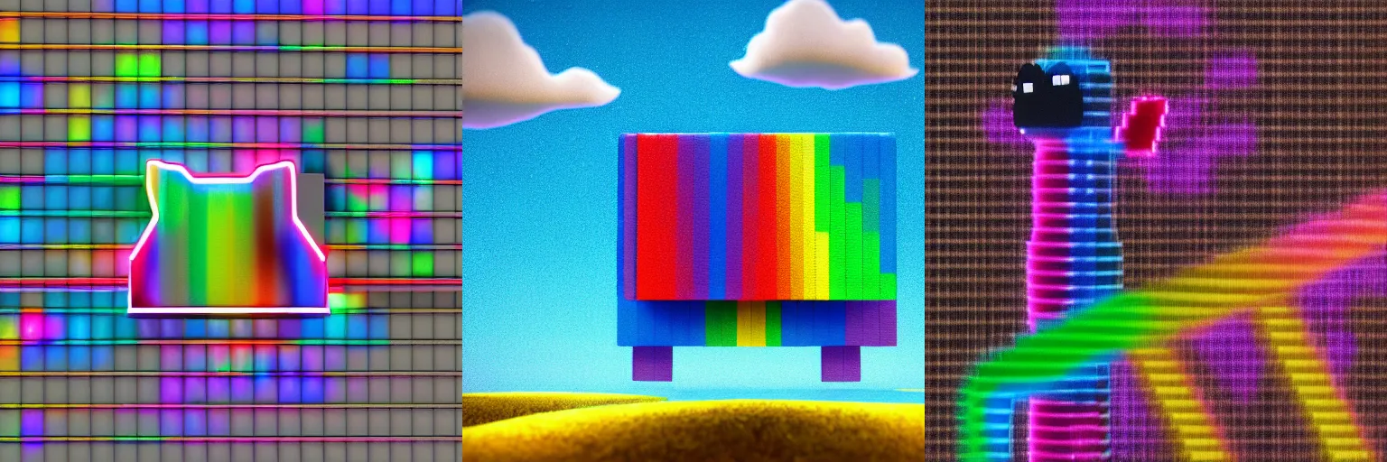 Nyan Cat (Pixel Art) Minecraft Map