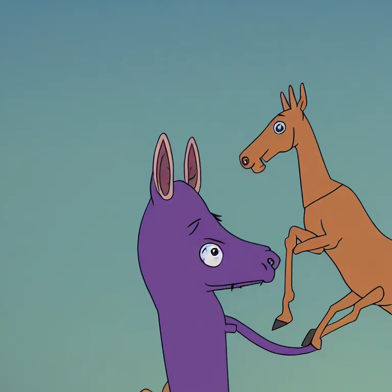 Image similar to still from bojack horseman, hd, hq, high resolution, high detail, 4 k, 8 k