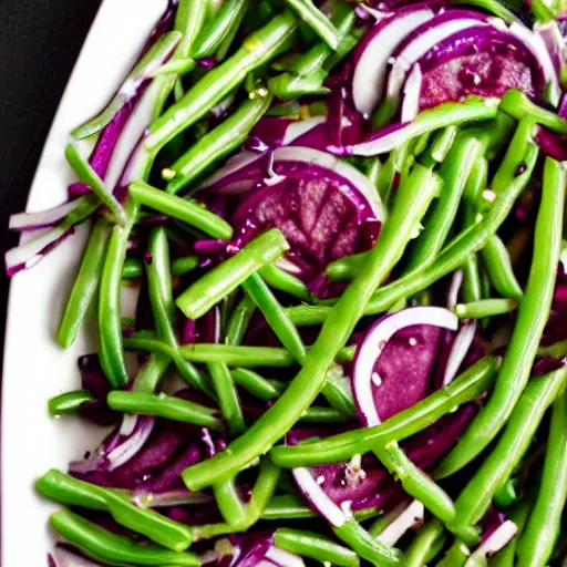 Image similar to onion jolly rancher green bean juniper salad