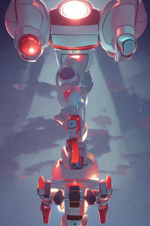 Image similar to metabots medabots medarotto medarot robot minimalist comics, behance hd by jesper ejsing, by rhads, makoto shinkai and lois van baarle, ilya kuvshinov, rossdraws global illumination ray tracing hdr radiating a glowing aura