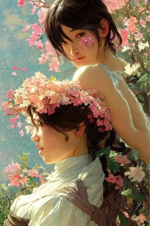 Image similar to 🌸✨::3, by Stanley Artgerm Lau, greg rutkowski, thomas kindkade, alphonse mucha, loish, norman Rockwell,