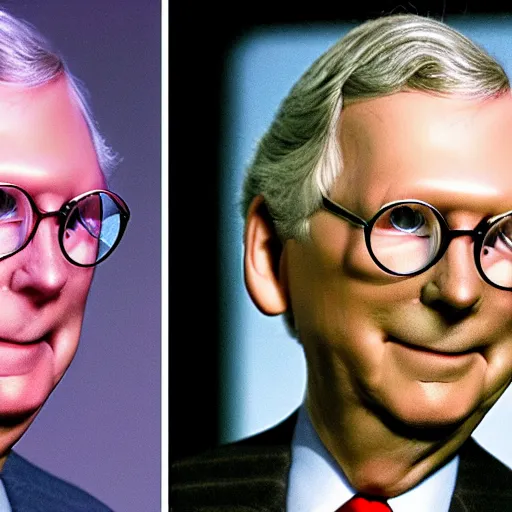 Image similar to animorphs book of mitch mcconnell turning into a turtle, book cover