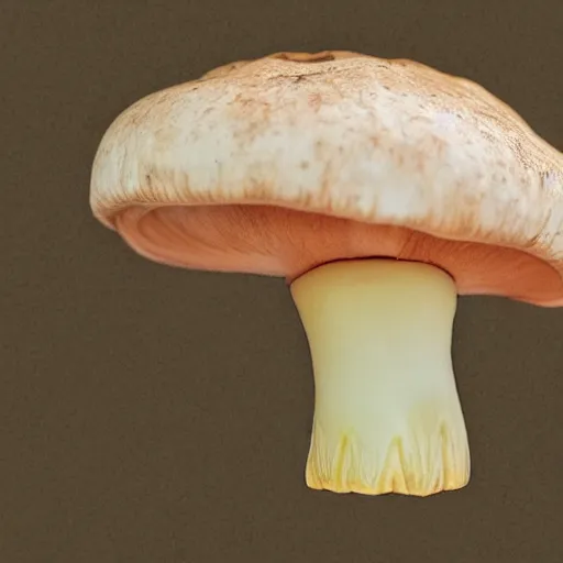 Image similar to a mushroom coated in layers of overlapping teeth