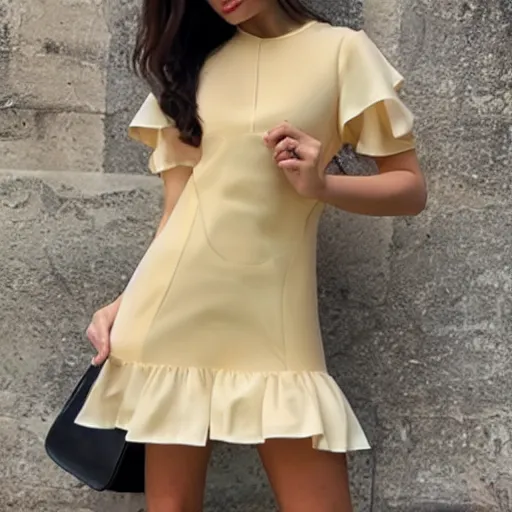 Image similar to croissant shaped dress