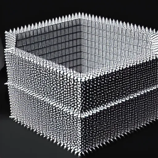 Image similar to uhd scanning electron microscope photo of new metamaterial consisting of carbon atoms in a lattice structure